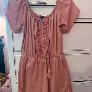 pink girls romper